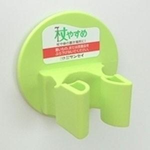 杖ホルダー 杖やすめ L型 グリーン tue-L02