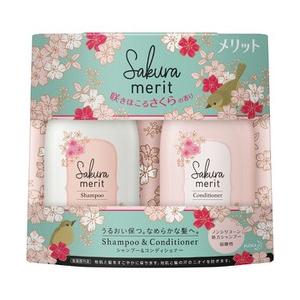 春限定 メリット シャンプー コンディショナー さくら デザインポンプペア 各４８０ml Merit Sakura オアシスリーフ 通販 Yahoo ショッピング
