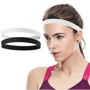 ALUBES ヘッドバンド ヘアバンド スポーツ ヘッドバンド 汗止めヘアバンド 吸湿速乾 通気性 滑り止めデザイン 軽量 弾性 男女兼用 洗顔 ラン