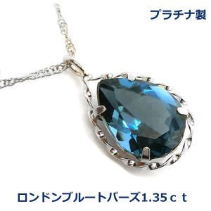ロンドン ブルートパーズ ネックレス K10WG 10k 10金 ホワイト