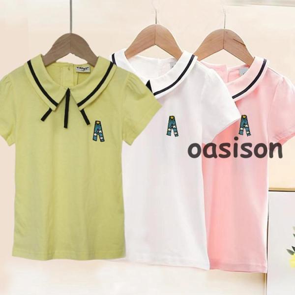 キッズ　tシャツ　子供Tシャツ　女の子 春夏　半袖　シャツ　トップス　インナー　カジュアル　吸汗　速...
