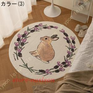 カーペット ラグ ラグマット 洗える 絨毯 円...の詳細画像3