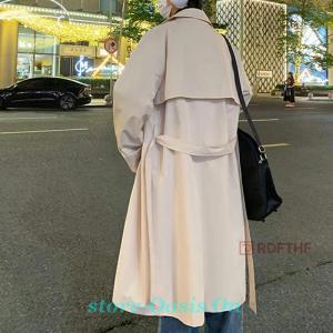 トレンチコート ロングコート メンズ レディー...の詳細画像4