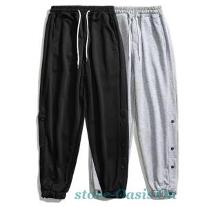 バスケットボールパンツ ジャージパンツ 裾ボタ...の詳細画像3