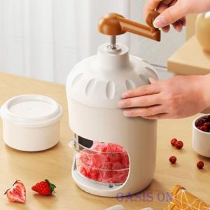 手動 かき氷器 製氷カップ2個付き かき氷メー...の詳細画像4