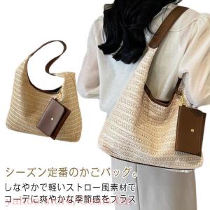 かごバッグ カゴバックトート レディース かご ショルダー バッグ 夏バッグ サマーバッグ カゴバッグ かごバック ハンドバッグ おしゃれ 大容量 か
