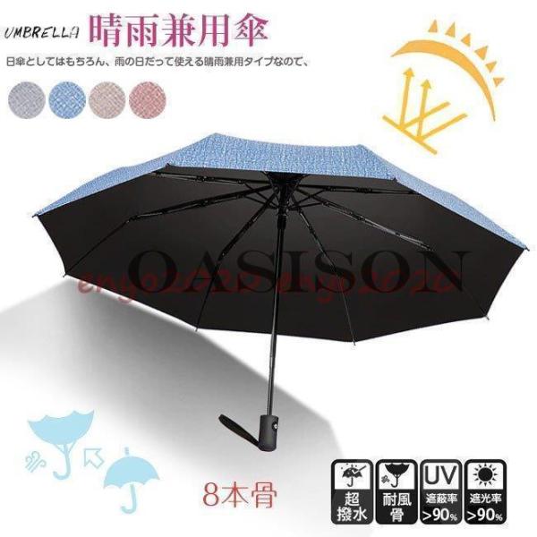 新春お祝い 日傘 折りたたみ傘 ワンタッチ 自動開閉 傘 軽量 レディース/メンズ 折りたたみ傘 丈...