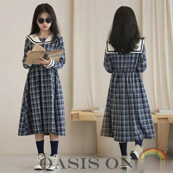 ワンピース 女の子 子供服ドレス 秋冬 キッズ 服 ドレス 長袖  発表会 ピアノ 韓国風 お姫様 ...