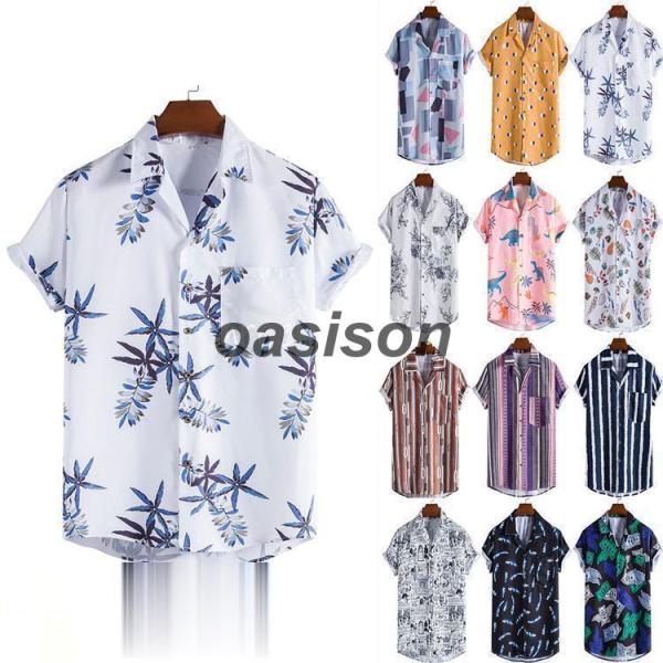 アロハシャツ メンズ 半袖 シャツ レディース エスニック カジュアル ハワイ 旅行 涼しい 夏