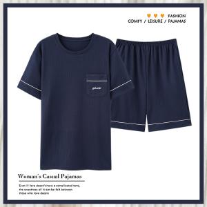 パジャマ メンズ 半袖 春 夏 柔らかい 寝巻...の詳細画像1
