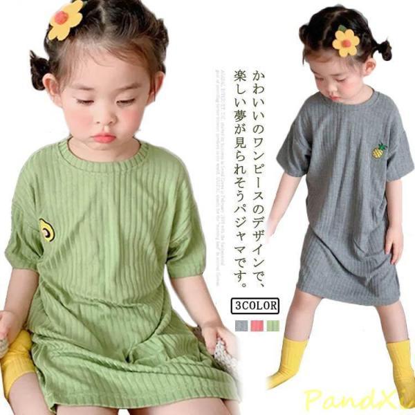 tシャツ ルームウェア Tシャツワンピ かわいい ルームワンピース ナイトドレス 春 半袖 秋 夏 ...