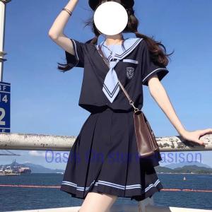 セーラー服 紺色 短袖 女子高生 高校生 JK...の詳細画像2