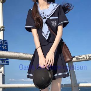 セーラー服 紺色 短袖 女子高生 高校生 JK...の詳細画像3