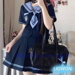 セーラー服 紺色 短袖 女子高生 高校生 JK...の詳細画像4