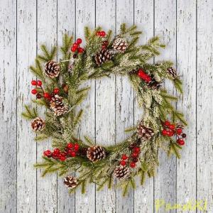 クリスマスリース 飾り ドアリース クリスマス...の詳細画像1