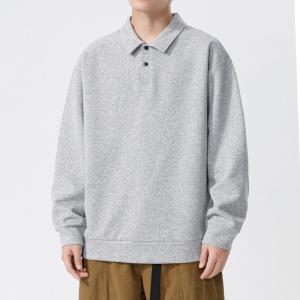 SOMEDIFF（サムディフ） ポロシャツ 長袖ストライプニットポロシャツ