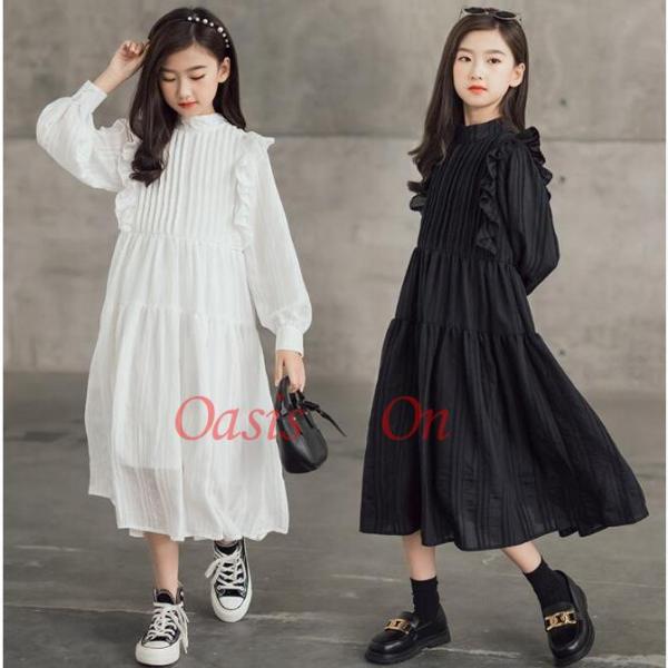 ワンピース きれいめ 春 秋 七五三 前撮り 女の子 子どもドレス 長袖 フォーマル 結婚式 衣装 ...