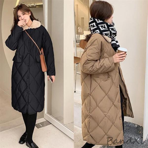 中綿コート キルティングコート レディース ロングコート アウター 冬 防寒  ファーカラー ダウン...