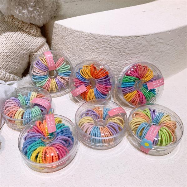 ヘアゴム 60本入 キッズ 子供用 髪ゴム ヘアアクセサリー アップスタイル まとめ髪 ヘアアレンジ...