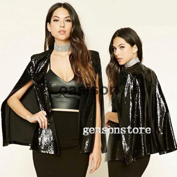 ボレロ 羽織り ジャケット パーティドレス 結婚式 披露宴 きらきらスパンコール レディース ケーふ...