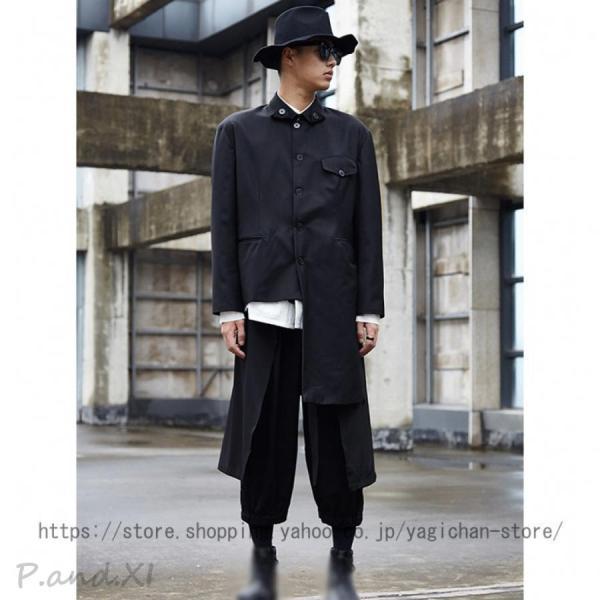 ワイドパンツ 袴パンツ ガウチョパンツ メンズ サルエル クロップドパンツ モード系 サブカル スト...