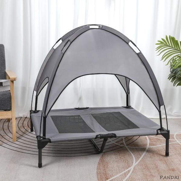 ペットベッド ペット用ベッド メッシュ ベッド Ｌ 脚付き コット テント付き 夏 夏用 屋内 屋外...