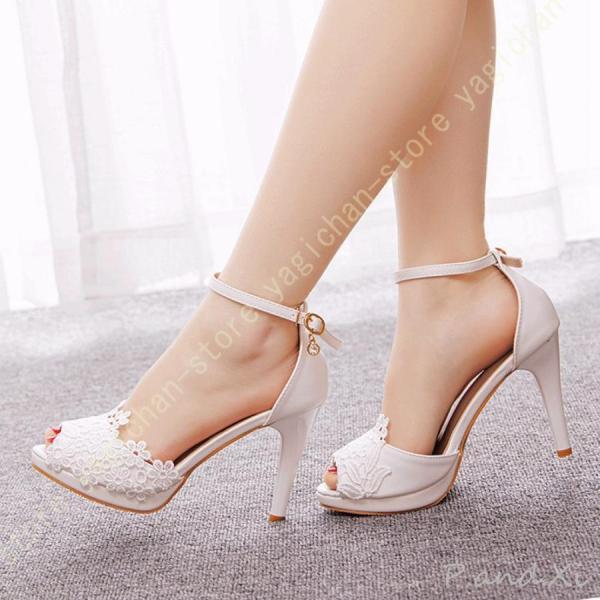 サンダル レディース 厚底 歩きやすい 大きいサイズ 小さいサイズ ストラップ ハイヒール ピンヒー...