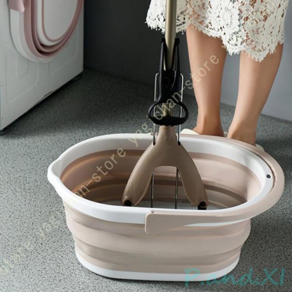 隙間スペースにもきっちり収納できる折りたたみバケツ バケツ 折りたたみ 排水 折りたたみバケツ 洗い...