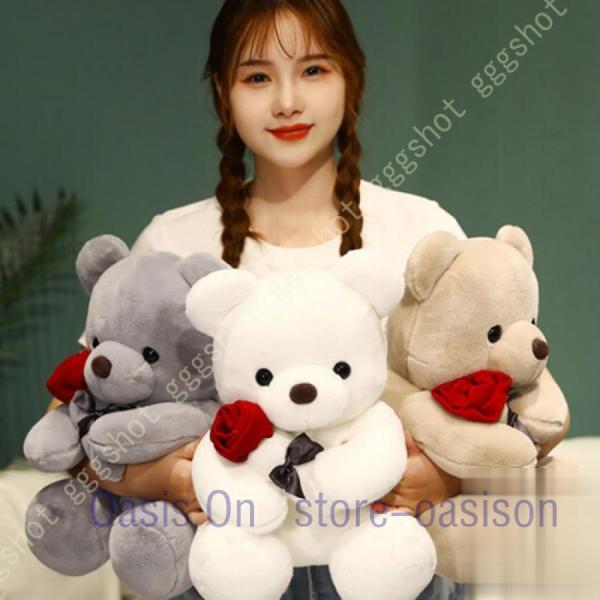 ぬいぐるみ クマ ぬいぐるみ テディベア ふわふわ 誕生日 クリスマス プレゼント ギフト  動物 ...