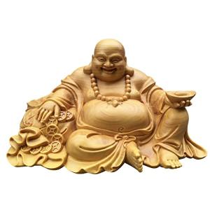 Lhyxuuk 布袋様 置物 風水グッズ 弥勒菩薩 仏像 布袋様の笑顔