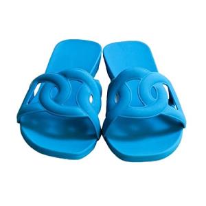 ニブンノイチスタイル サンダル ミュール オープントゥ 歩きやすい ラバー 美脚 レディース (ブルー, measurement