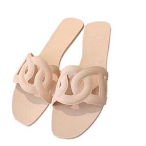 ニブンノイチスタイル サンダル ミュール オープントゥ 歩きやすい ラバー 美脚 レディース (ベージュ, measuremen