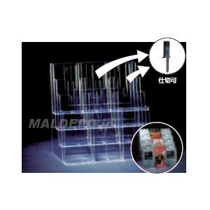 カタログスタンド 卓上型A4三つ折り3列×4段 12C110｜oasisu