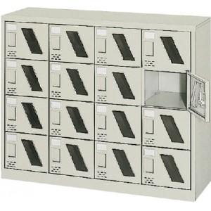 シューズボックス16人用1050×380×880窓付 SC-16WM(カギナシ) トラスコ(TRUSCO)｜oasisu