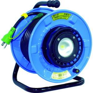 電工ドラム 防雨防塵型LEDライトリール(照明付ドラム) 漏電保護専用 20m SDW-EB22-10W 日動工業｜oasisu