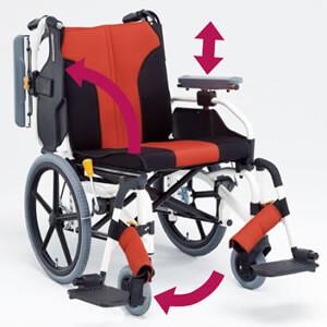 スタイリッシュ多機能タイプ介助型車椅子 MY-2 松永製作所｜oasisu