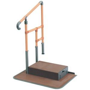 介護用【手すり付き踏み台】上がり框ステップ台CKE-02 あがりかまち用 たちあっぷ(CKE02)｜福祉用具なら【矢崎化工kaigo-web】