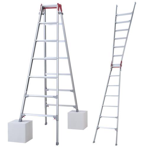 伸縮脚立 はしご兼用ロングタイプ 7尺 RYZ-21d ハセガワ（長谷川工業）