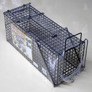 小動物捕獲器(箱ワナ) アニマルキャッチャー M シンセイ W26xD68xH28cm