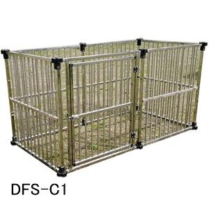 ステンレス製 マルチ犬舎用 マルチサークル DFS-C1 メタルテック【地域別運賃】【営業所留め可】