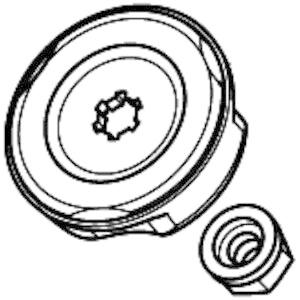 マキタ（makita） 264018-7 六角ナット(左ネジ) 【草刈機用