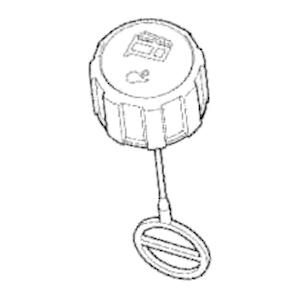 燃料タンクキャップC 肩掛式刈払機 VS255-TU26用 カーツ(KAAZ) ストッパ付