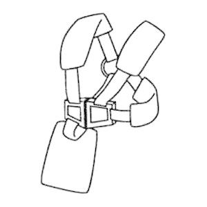 肩掛けバンド(タスキ掛) 肩掛式刈払機 UP240AL-TB24用 カーツ(KAAZ) 腰当付｜oasisu