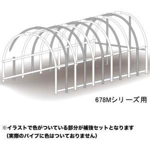 パイプ車庫 678Mシリーズ用 補強セット 南栄工業【受注生産品】【地域別運賃】【営業所留め可】｜oasisu