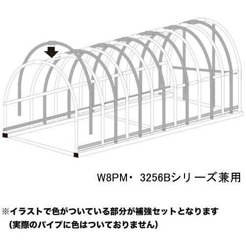 パイプ車庫 W8PM/3256Bシリーズ兼用 補強セット 南栄工業【受注生産品】【地域別運賃】【営業...