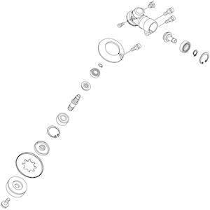 ギアケースアッセンG エコー(echo) バッテリー刈払機 EGT36B用