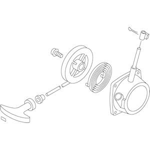 リコイルスターターアッセンJ 共立(kioritz) 動力散布機 DMC600/DMC600-23/DMC600F/DMC600G/DMC601/DMC601F/DMC601G用 やまびこ