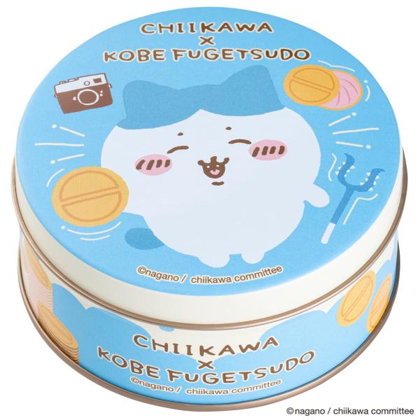 正規品 神戸 風月堂 ちいかわ ミニ ゴーフル お菓子 缶入り ハチワレ 6枚入り (バニラ ストロ...