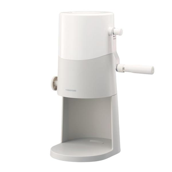 ドウシシャ かき氷器 手動 ふわふわ とろ雪 刃の高さ調節機能付 製氷カップ2個付（Mサイズ） レシ...