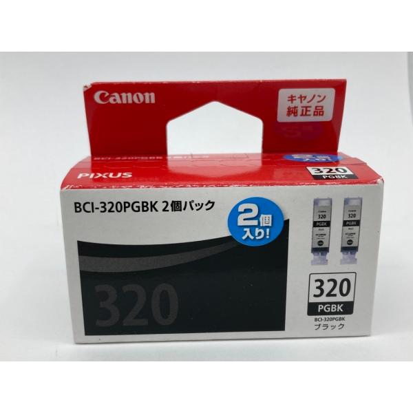Canon BCI-320PGBK2P ブラック 2個パック 純正インクカートリッジ アウトレット ...